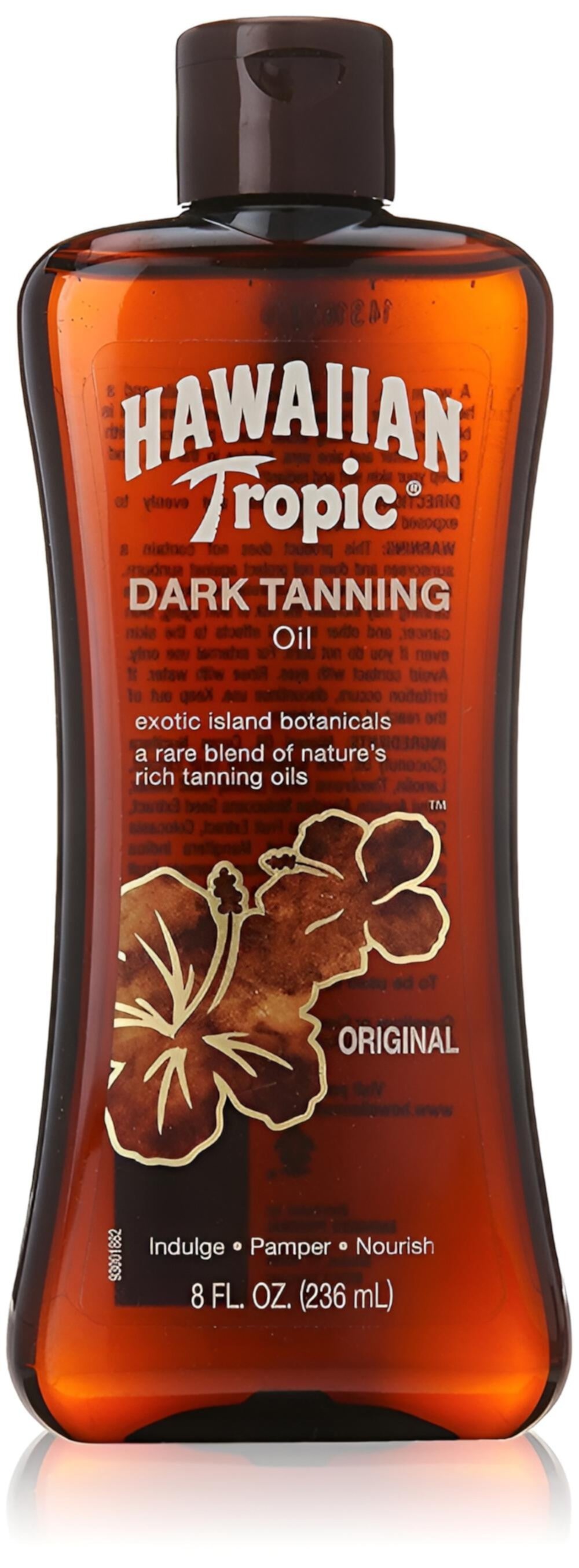 (3 упаковки) Масло для загара Hawaiian Tropic Dark, 237 мл, без SPF Hawaiian Tropic