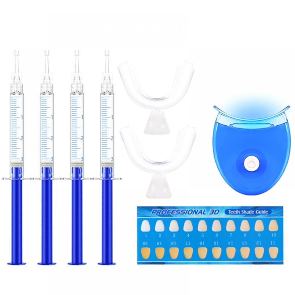 Teeth Whitening Kit with LED Light, 10 Min Non-Sensitive Fast Teeth Whitener with 4 Carbamide Peroxide Teeth Whitening Gel, Helps to Remove Stains from Coffee, Smoking, Wines, Soda, Food Slopehill