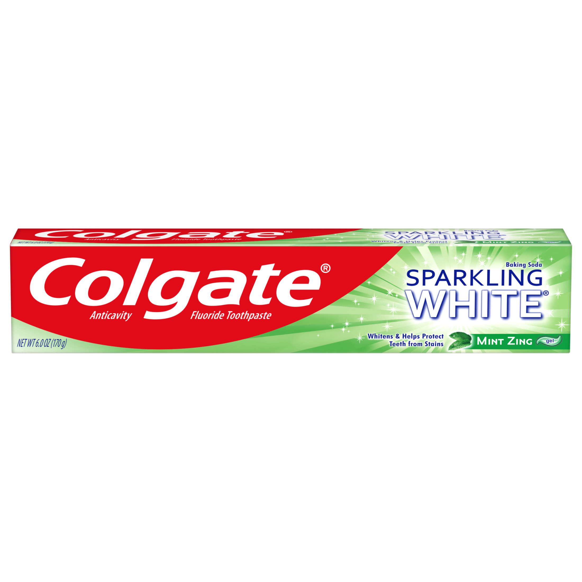 Colgate Sparkling White Whitening Toothpaste, Mint Zing - 6.0 Ounce Colgate