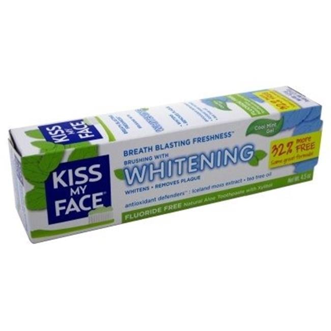 Kiss My Face 1542695  Toothpaste Whitening Cool Mint 4.5 oz. Kiss My Face