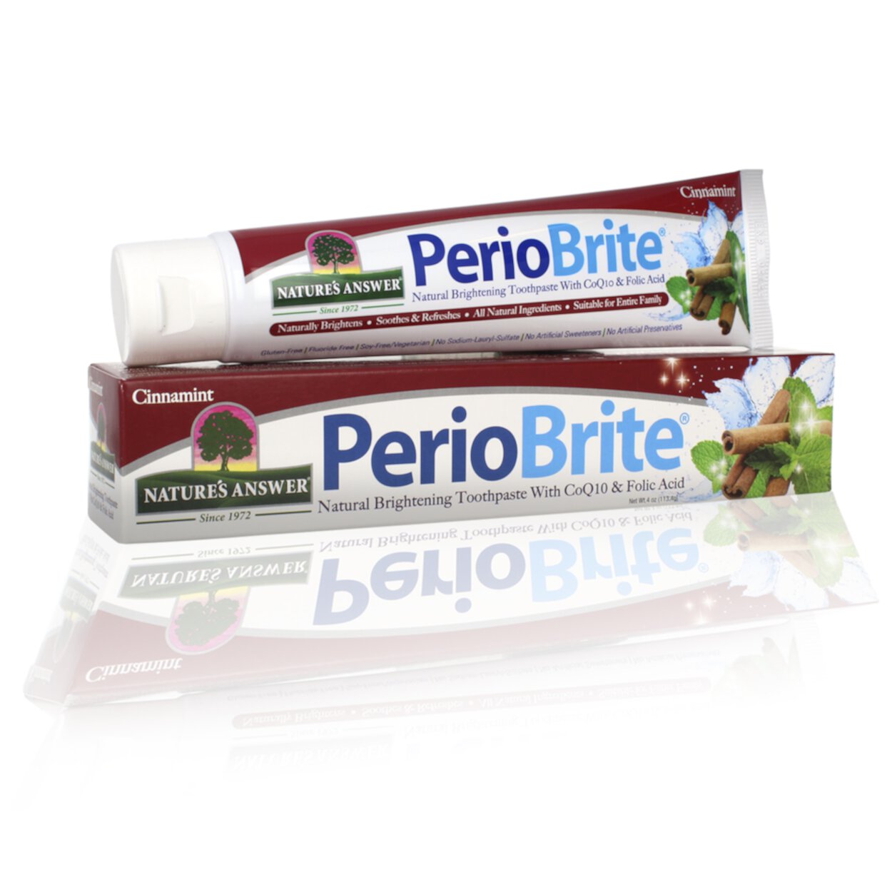 Natures Answer  4 oz Periobrite Toothpaste - Cinnamon Nature's Answer