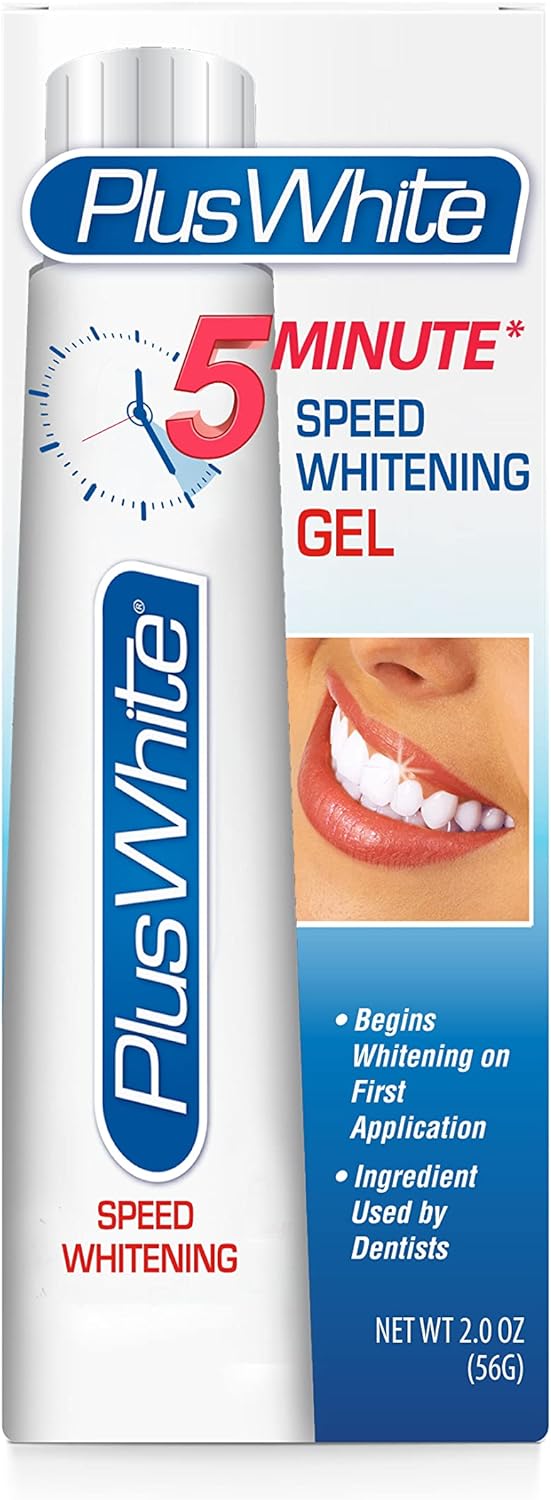 Plus White Speed Whitening Gel - Works in 5 Minutes - Professional Teeth Whitening w/Dentist Approved Ingredient (Pack of 3) Plus White