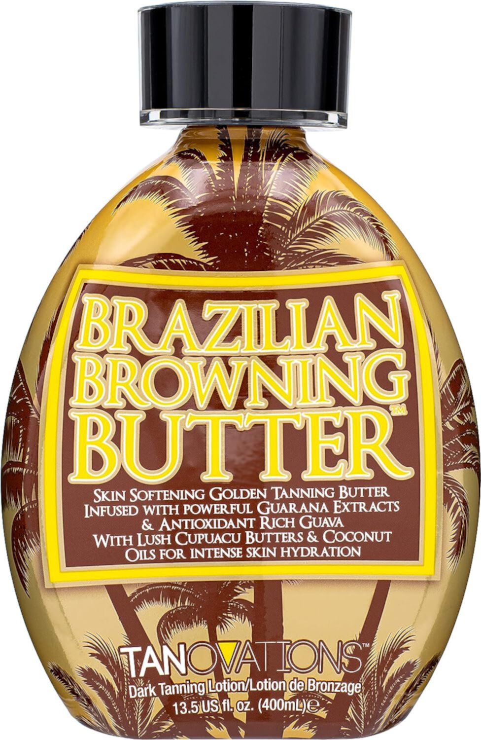 New Ed Hardy Brazilian Browning Butter Dark Tanning Lotion - Skin Softening Golden Tanning Butter with Cupuacu Butters & Coconut Oils for Intense Skin Hydration 13.5 oz. Ed Hardy