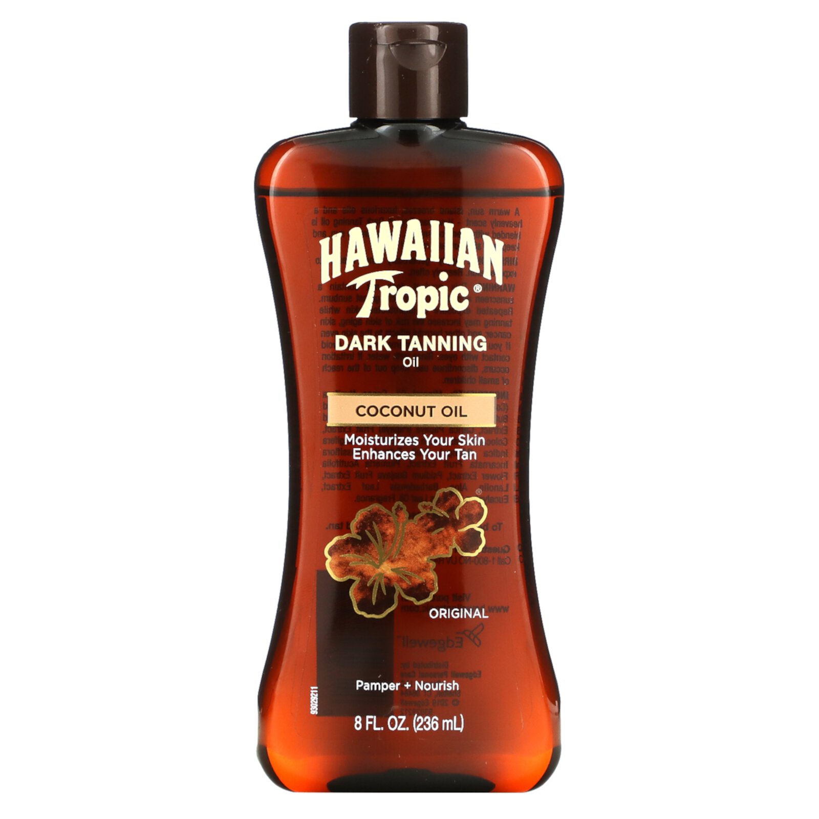 Кокосовое масло для загара, увлажняющее и улучшающее загар, 236 мл Hawaiian Tropic