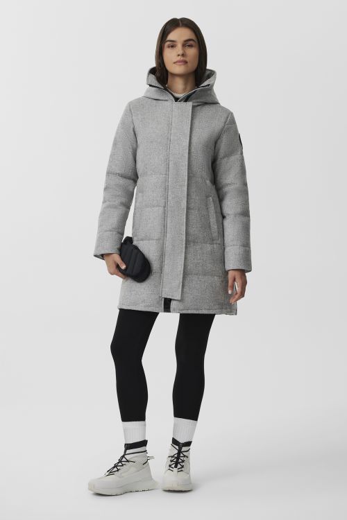 Парка Shelburne из мягкой шерсти AlluraLuxe для комфортного тепла на всю зиму Canada Goose