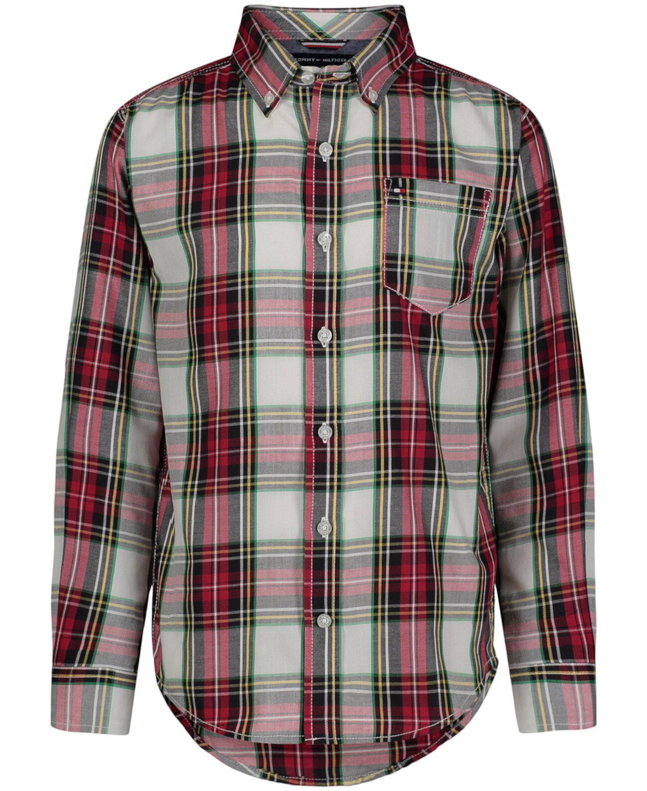  Рубашка Tommy Hilfiger Big Boys Picture Perfect Tartan Yarn Dyed Tommy Hilfiger