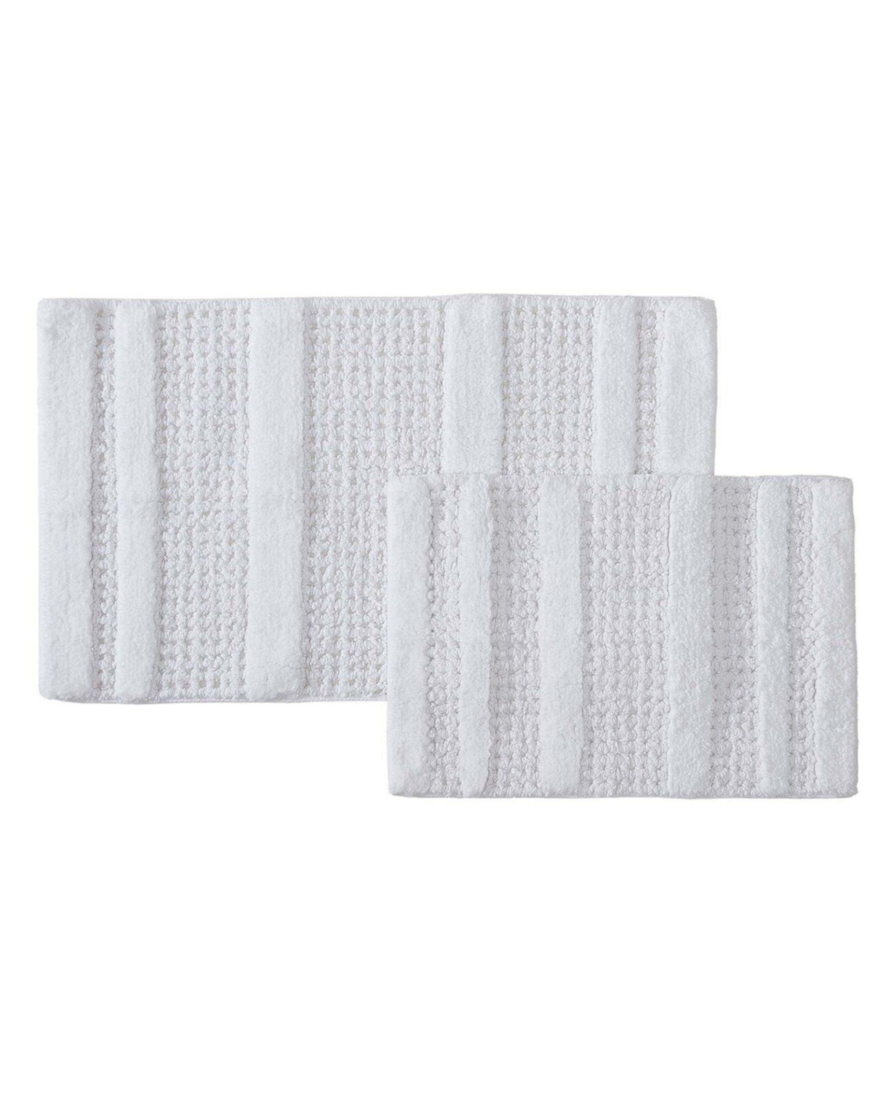 Waffle Cotton Tufted 2 Piece Bath Rug Set Kenneth Cole