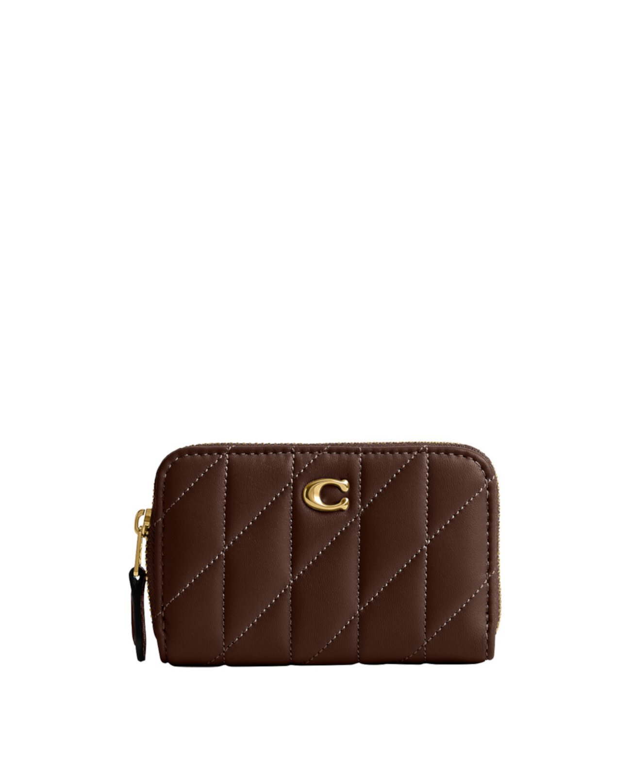 Бумажник COACH Quilted Pillow Leather Small Zip Around COACH