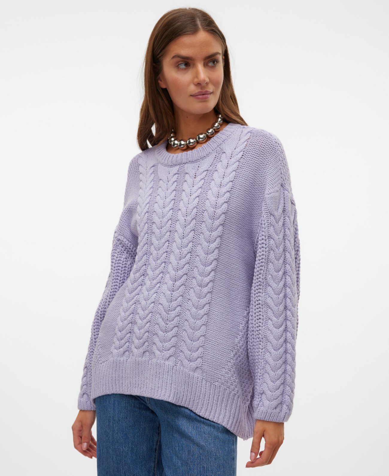 Женский Свитер VERO MODA Svea Cable-Knit VERO MODA