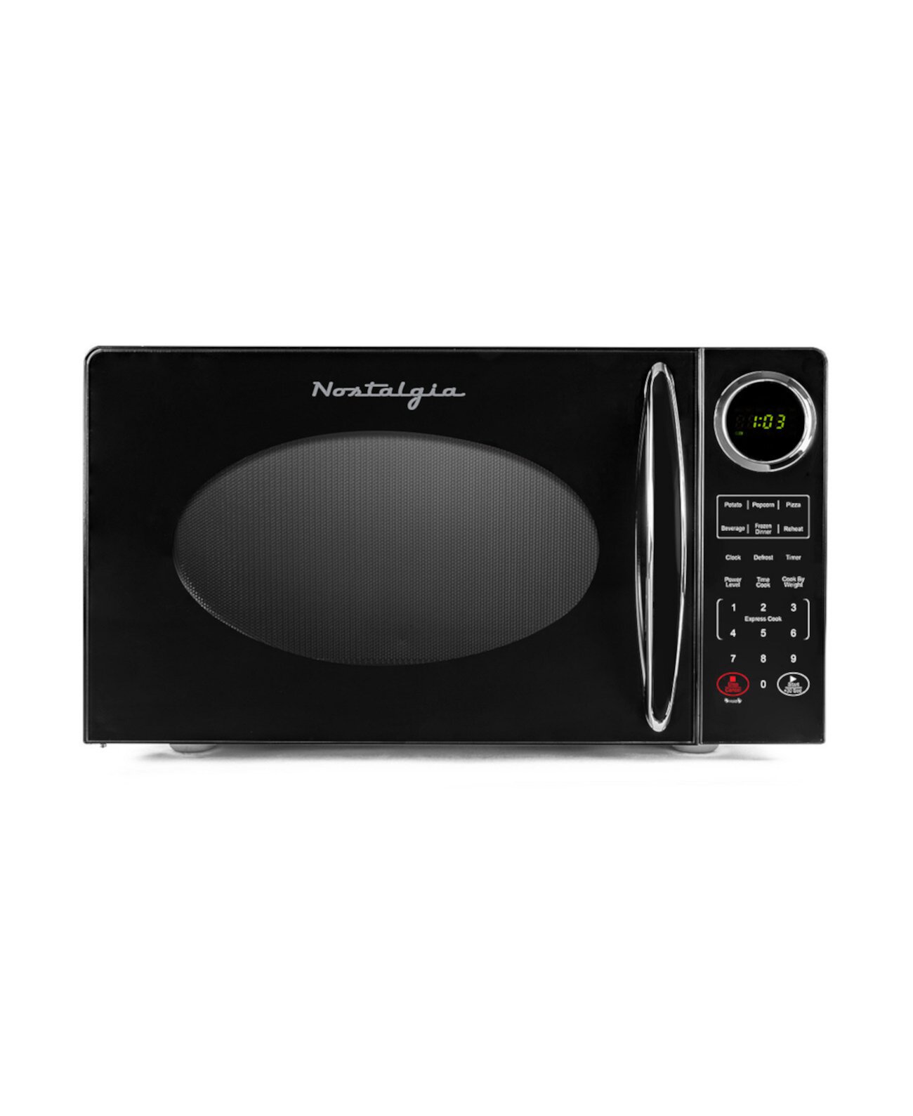 0.9 Cubic Retro Foot Countertop Microwave Oven Nostalgia