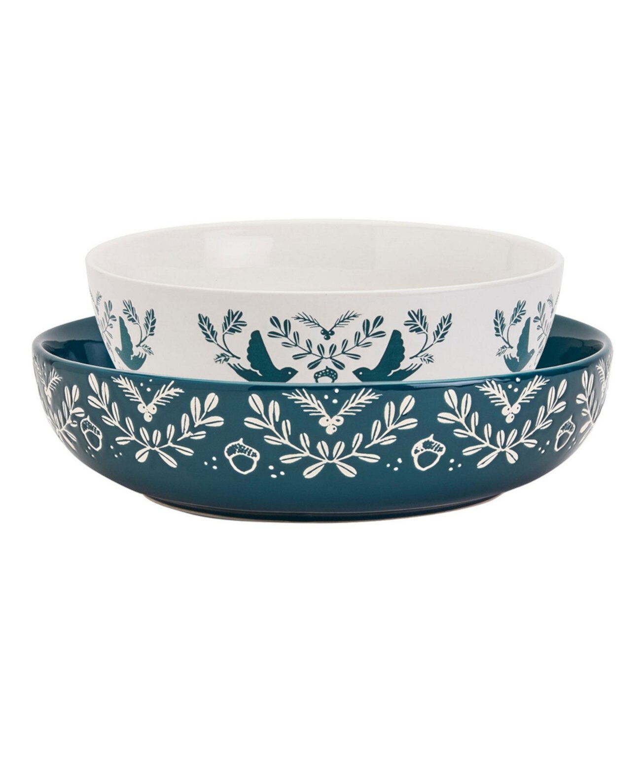 Winter Forest Serving Bowls, Set of 2 Tabletops Gallery