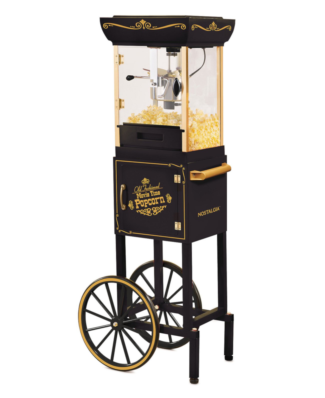 10-Cup Popcorn Cart NKPCRT2548RD Nostalgia