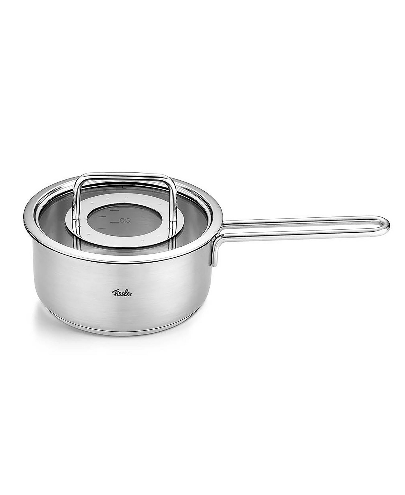 Ковш из нержавеющей стали 1,5 л со стеклянной крышкой, Pure Collection Fissler