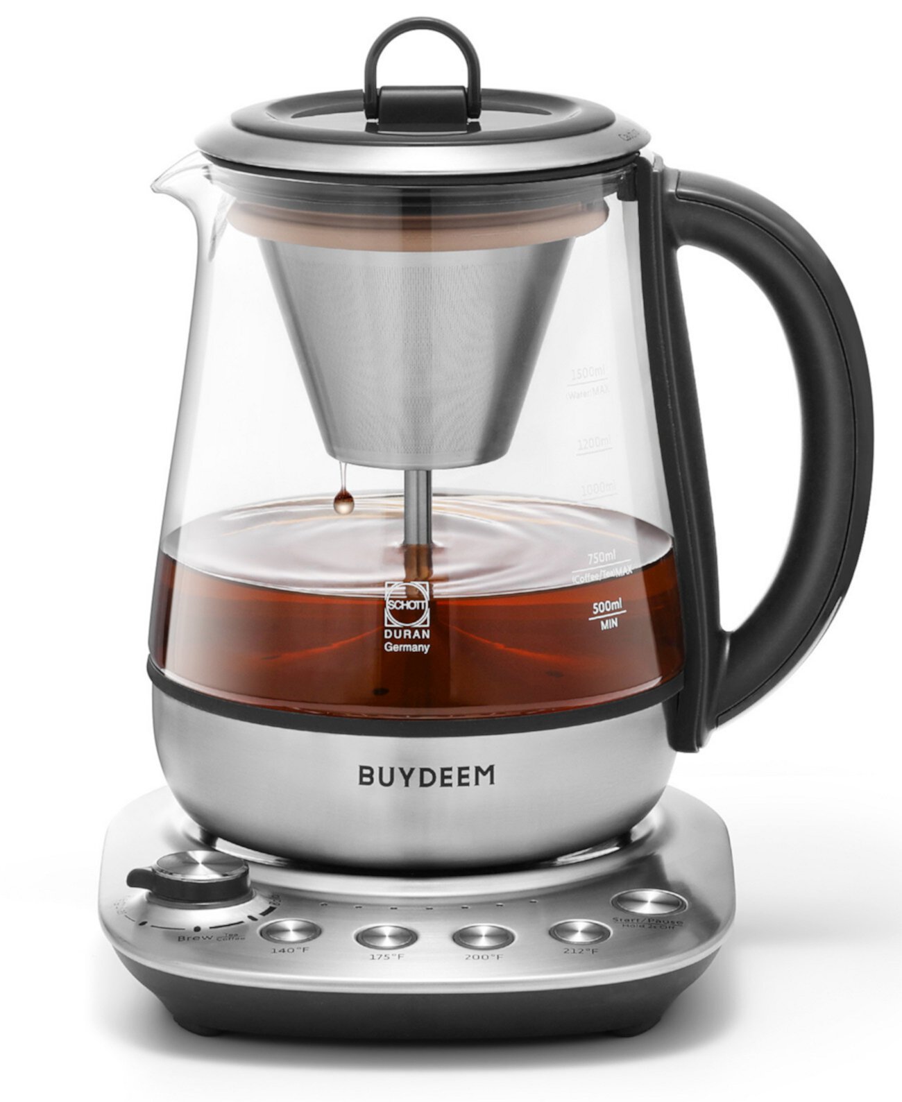 1.5-Liter Stainless Steel Coffee and Tea Maker K176 BUYDEEM