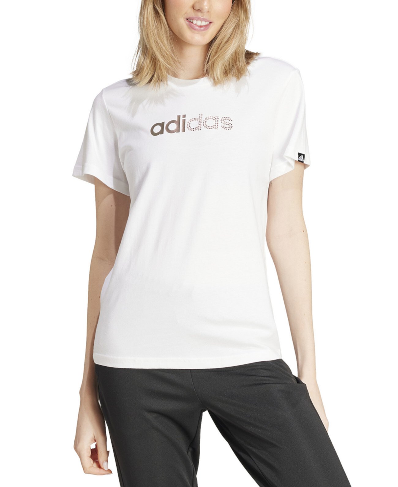 Женская Футболка Adidas Cotton Holiday Graphic Crewneck Tee Adidas