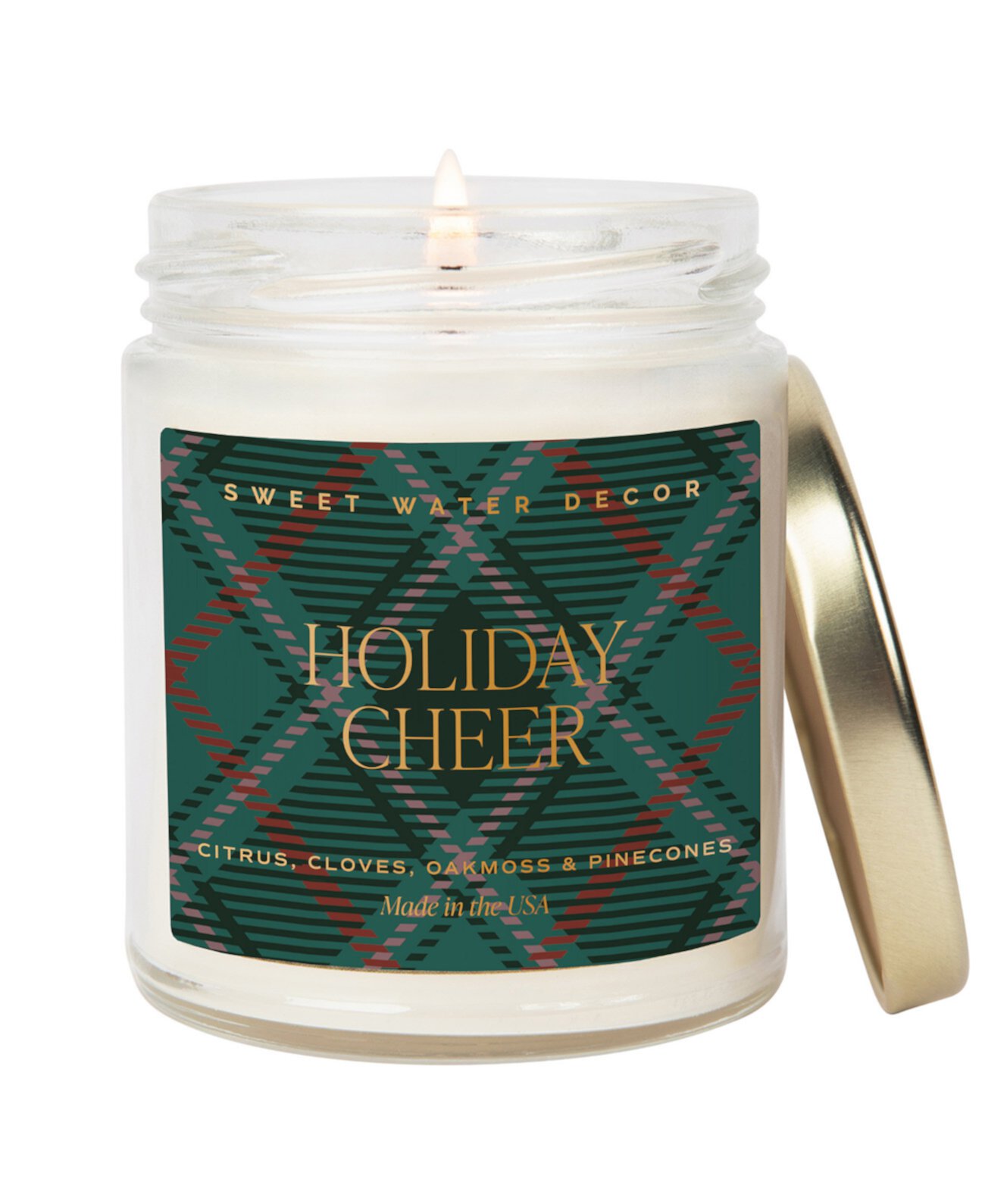 Holiday Cheer Candle, 9 oz. SWEET WATER DECOR