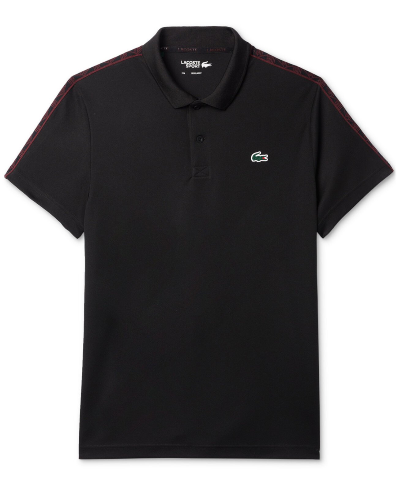 Мужская Поло рубашка Lacoste с жаккардовыми полосками Lacoste