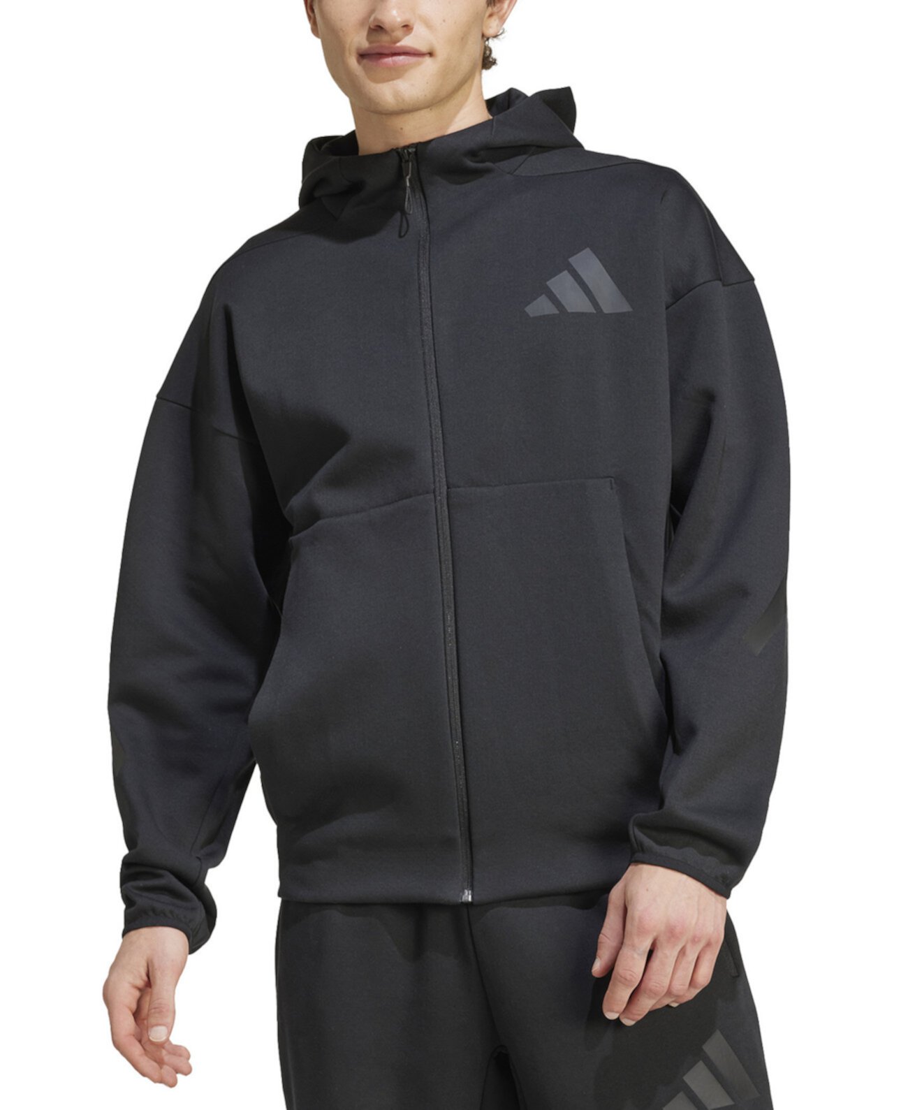 Мужская Толстовка Adidas Z.N.E. Classic Fit с длинными рукавами на молнии и логотипом Adidas