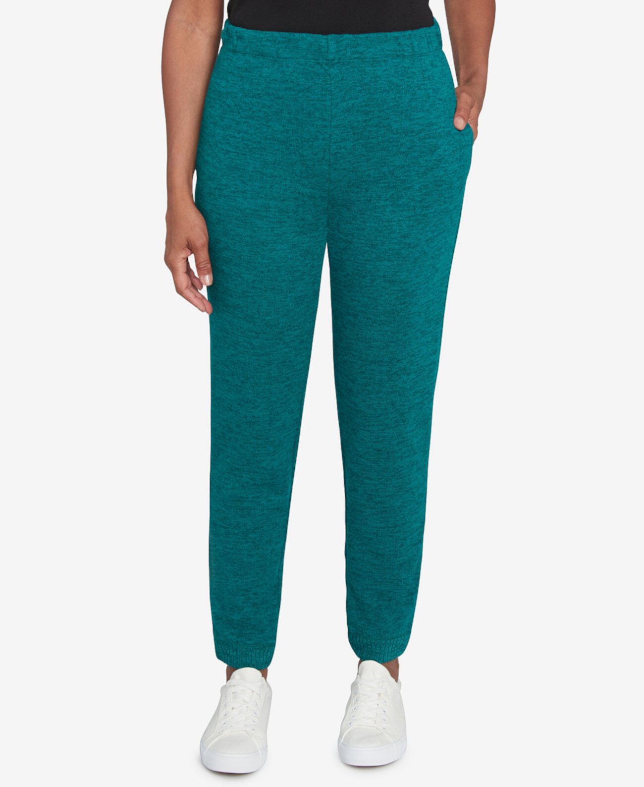 Женские Повседневные брюки Alfred Dunner Petite French Quarter Soft Brushed Knit Jogger Pants Alfred Dunner