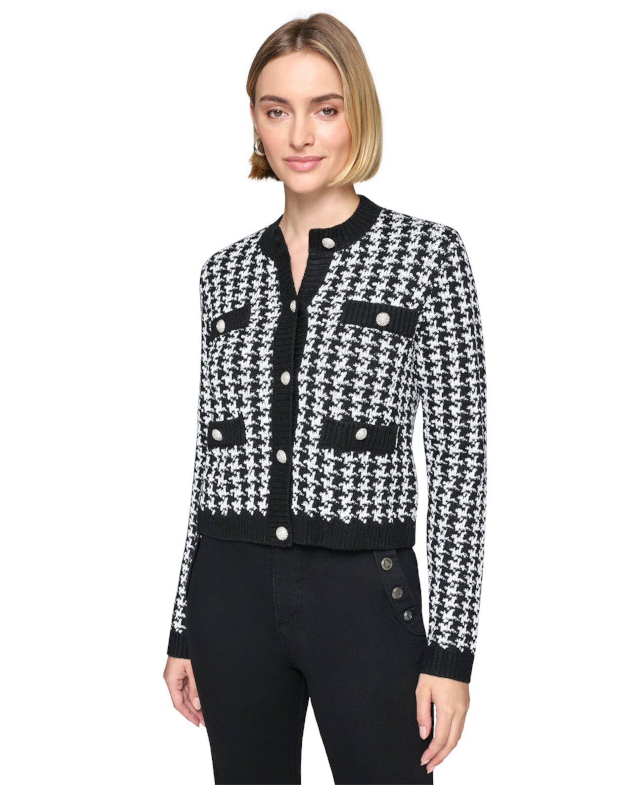 Женский Кардиган Karl Lagerfeld Paris Houndstooth Karl Lagerfeld Paris