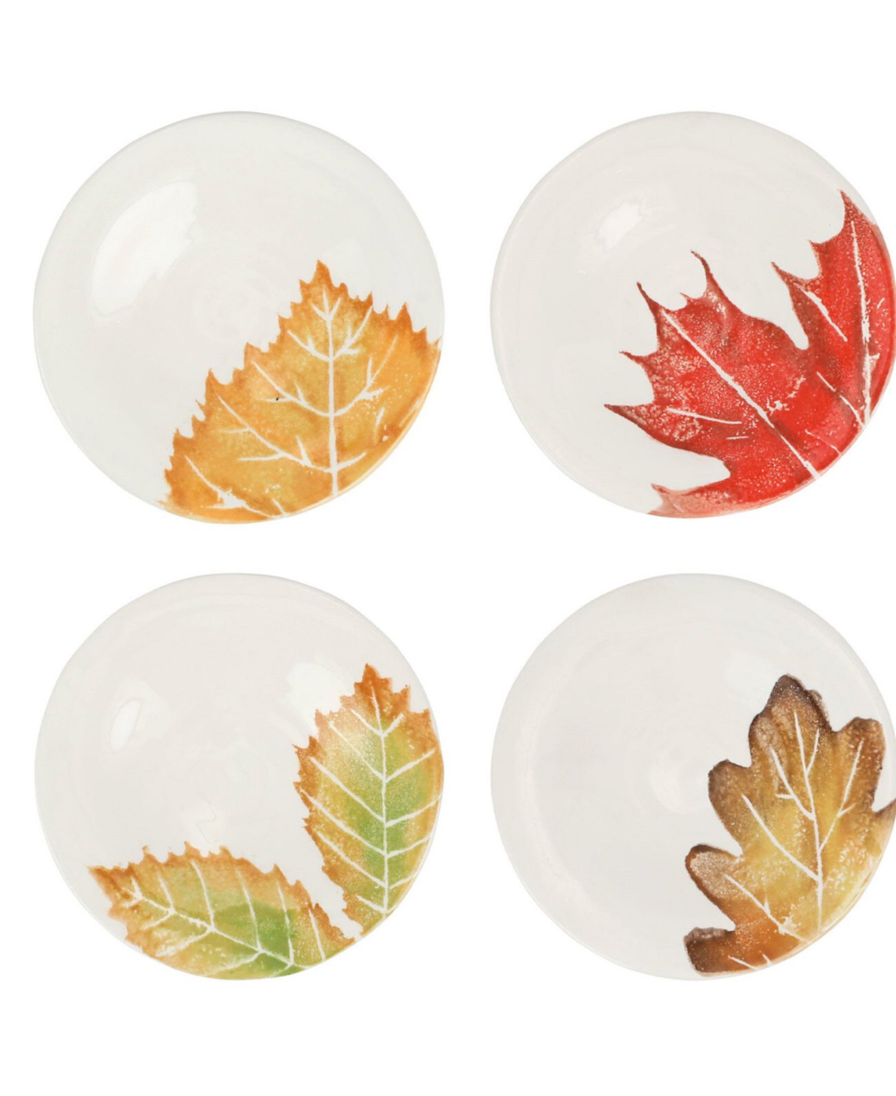 Autunno Assorted Canape Plates, Set of 4 VIETRI