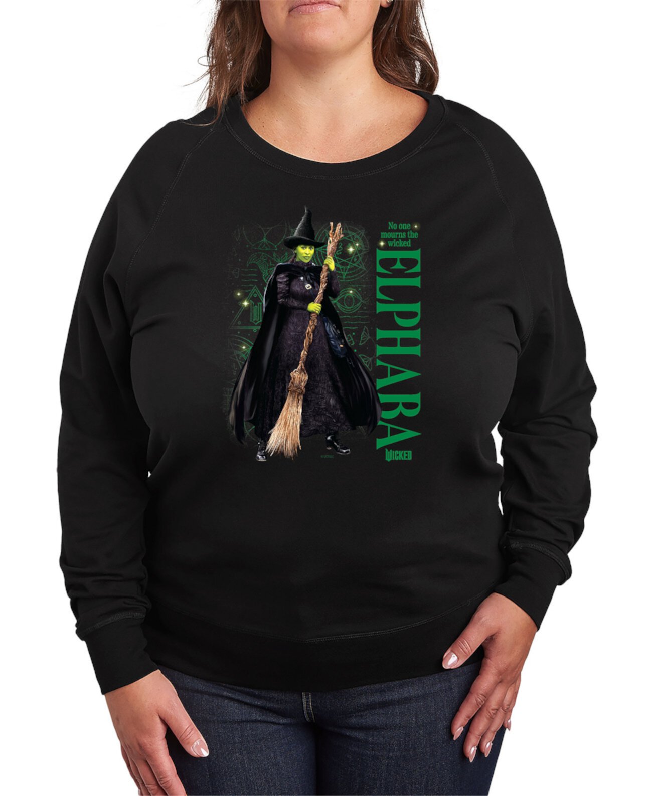 Женская Футболка Hybrid Apparel Plus Size Wicked Elphaba Graphic Pullover Hybrid Apparel