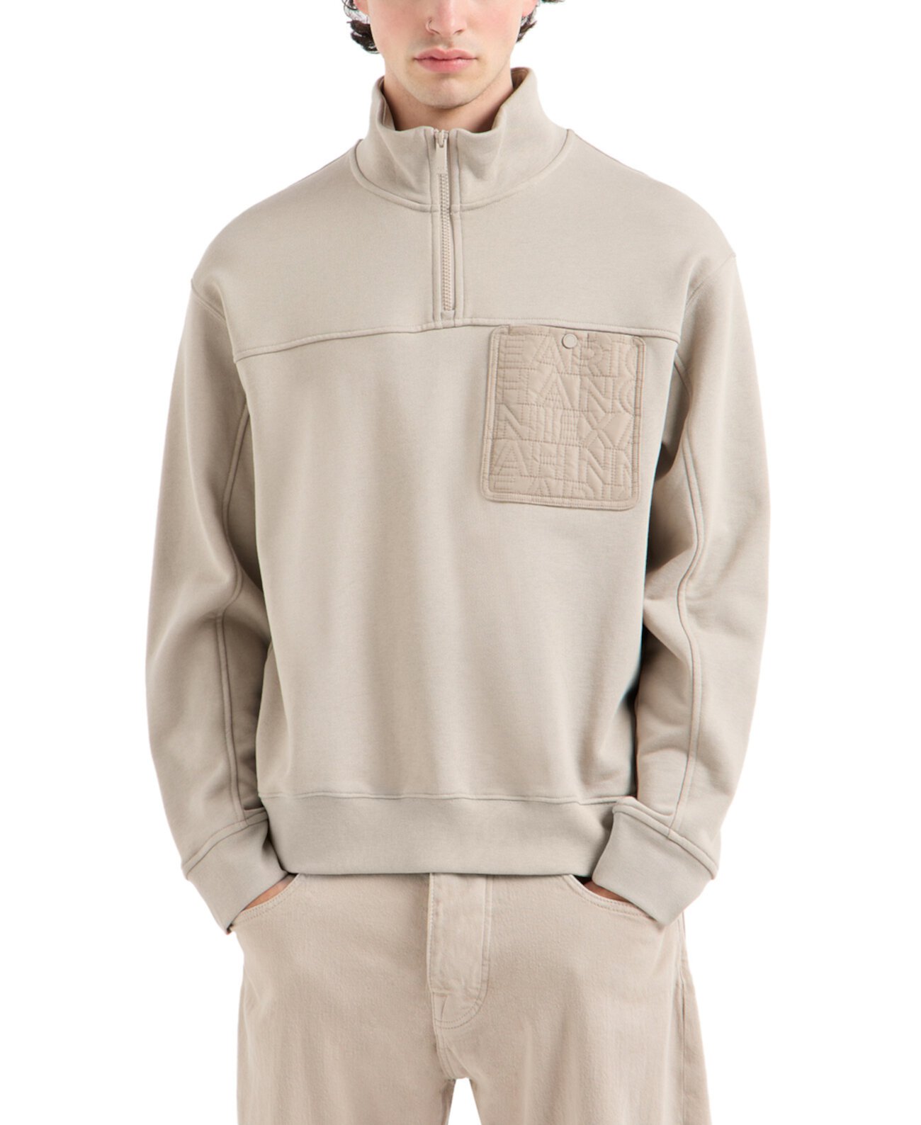 Мужская Толстовка Armani Quarter-Zip Armani