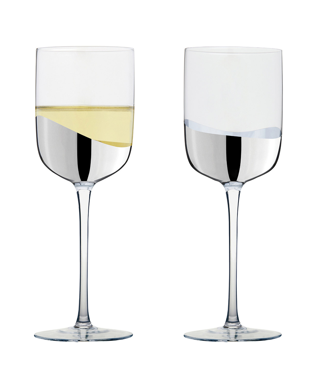 Wave Wine Glasses, Set of 2 Anton Studio Designs