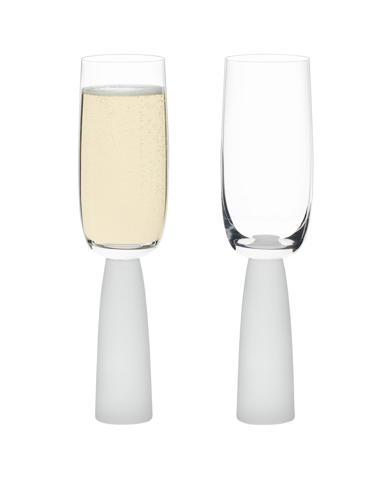 Oslo Champagne Flutes Frost, Set of 2 Anton Studio Designs