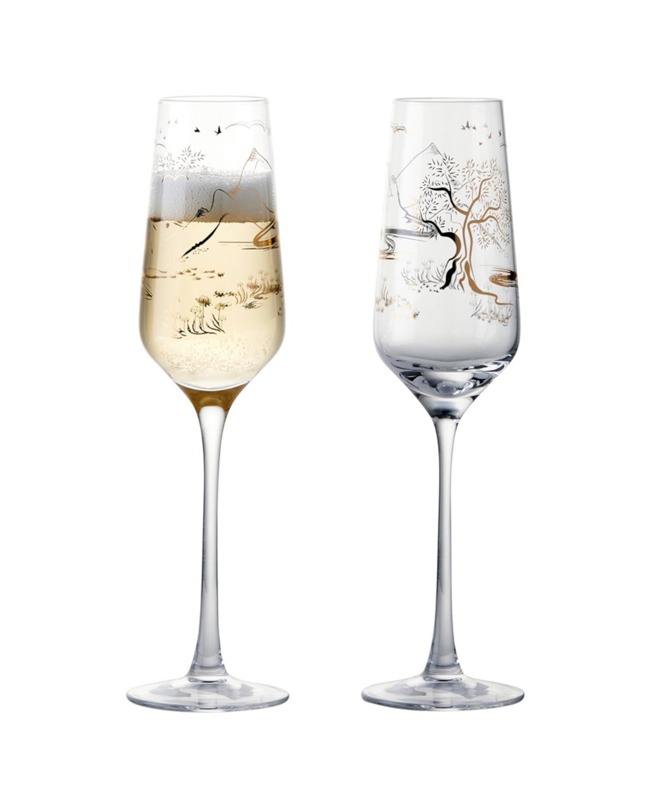 Skye Champagne Flutes, Set of 2 Anton Studio Designs