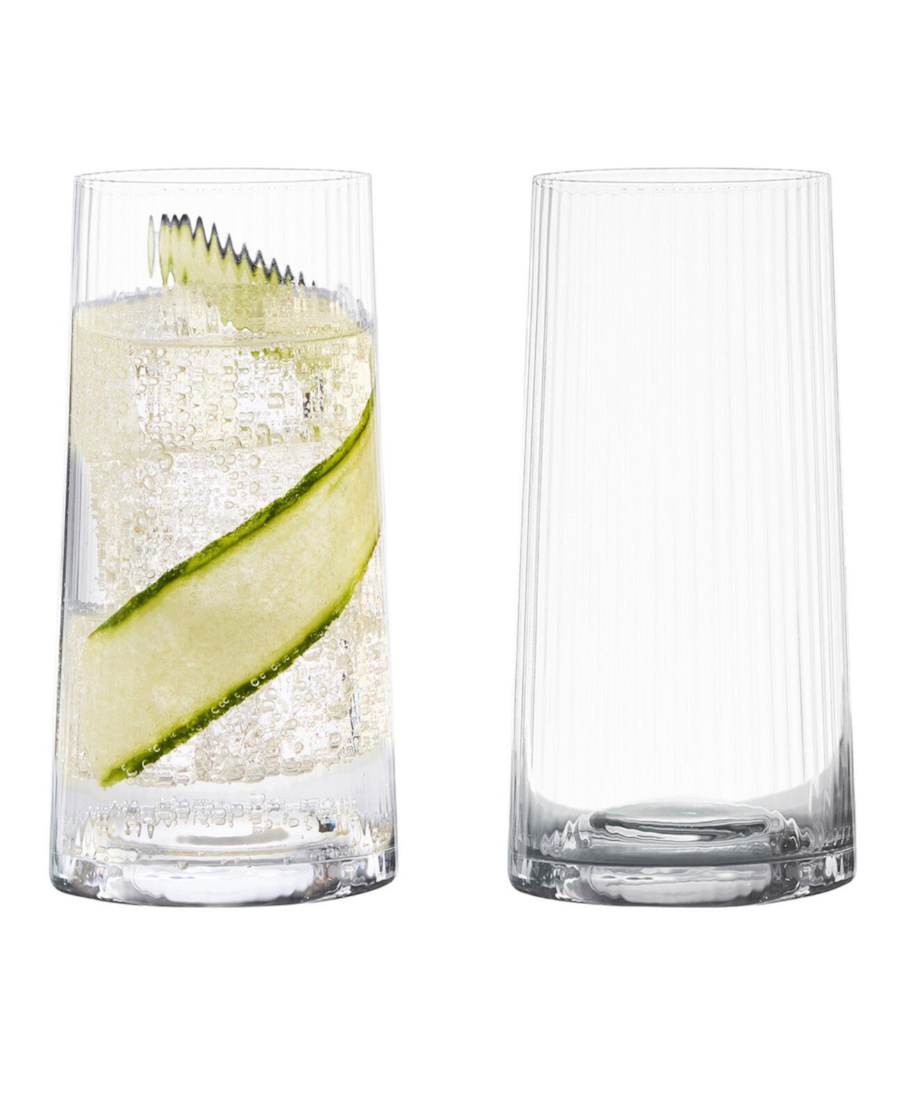 Empire Clear Highball Tumblers, Set of 2 Anton Studio Designs