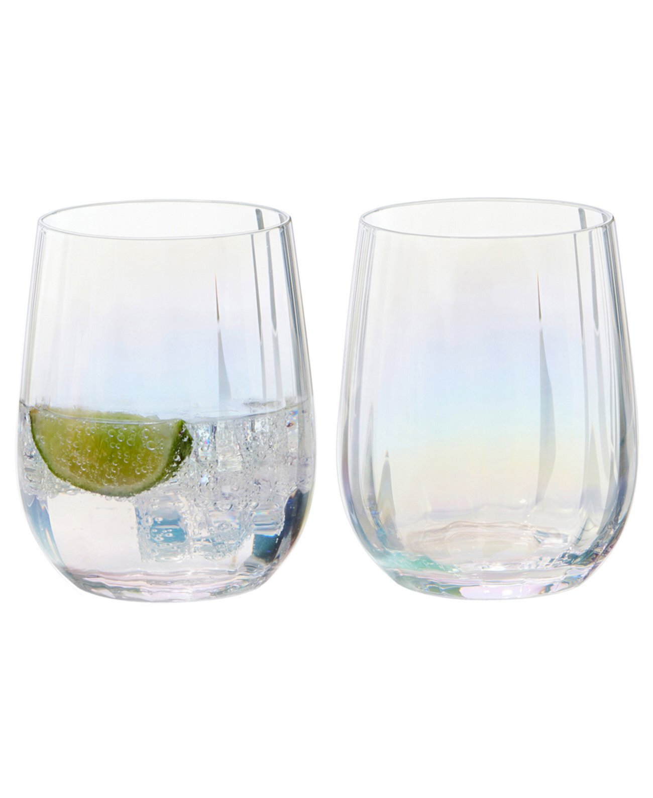 Palazzo Double Old Fashioned Tumblers / Stemless Wines, Set of 2 Anton Studio Designs