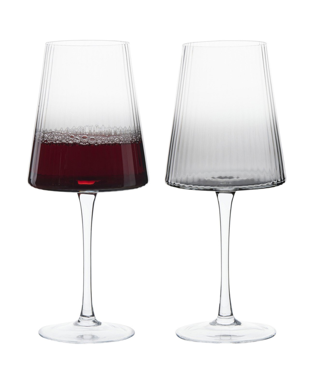 Empire Wine Glasses Smoke, Set of 2 Anton Studio Designs