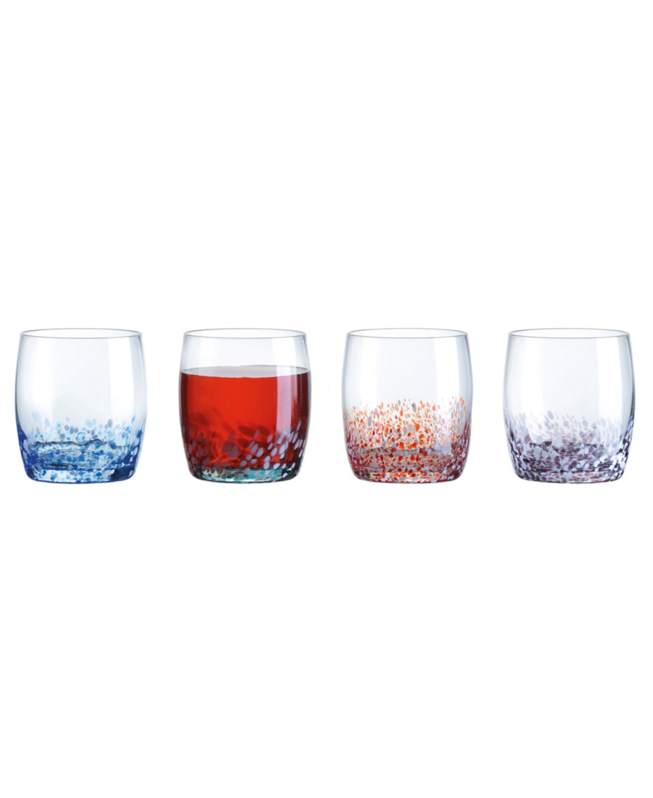 Speckle Double Old Fashioned Tumblers, Set of 4 Anton Studio Designs