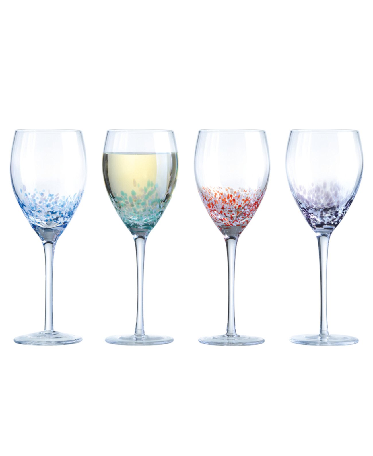 Speckle Wine Glasses, Set of 4 Anton Studio Designs