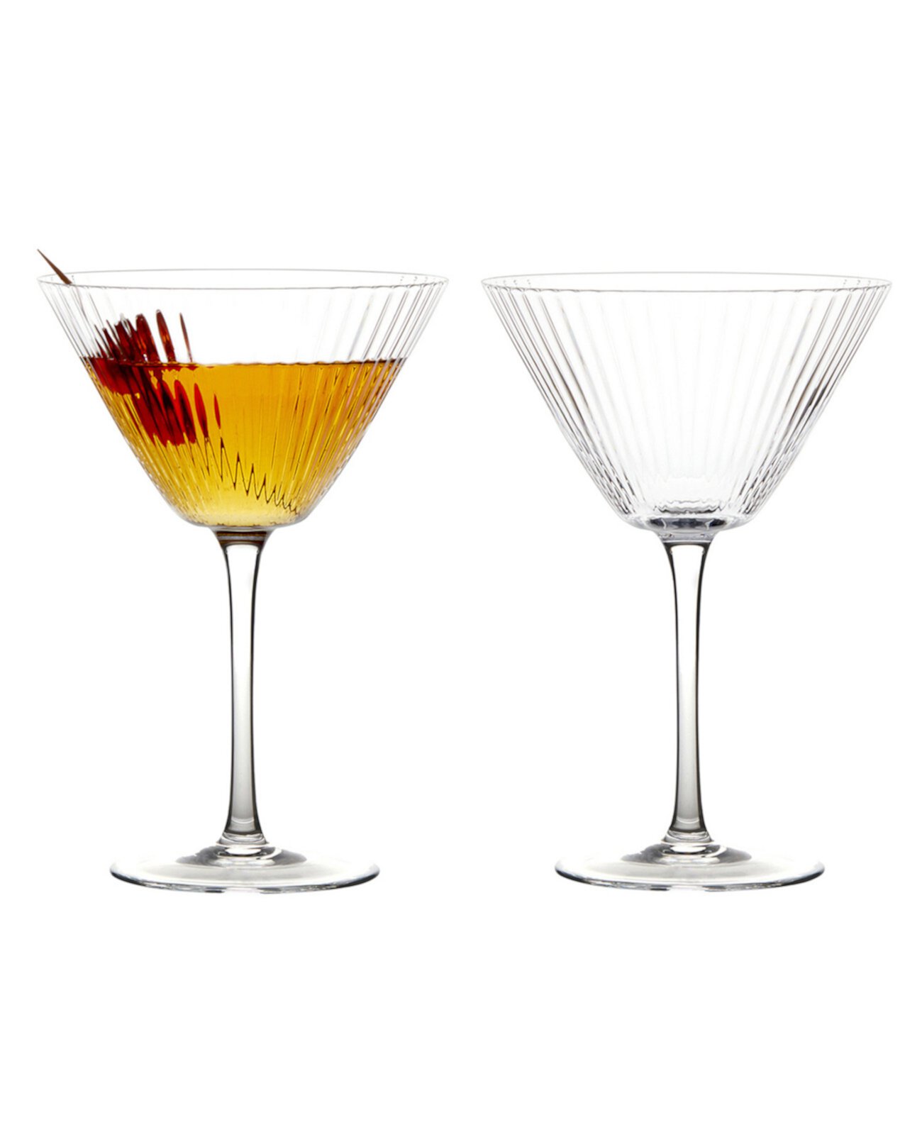 Empire Clear Cocktail Glasses, Set of 2 Anton Studio Designs