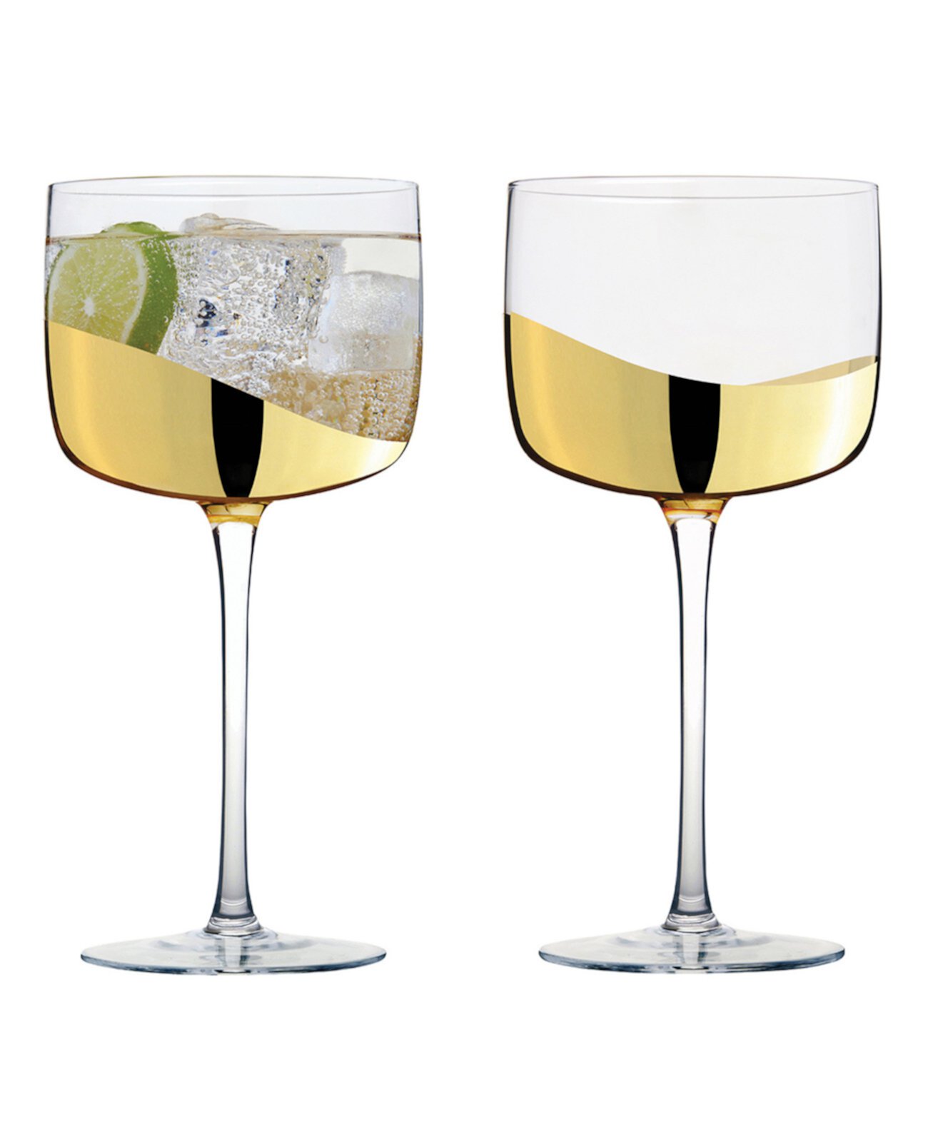 Wave Gin Glasses, Set of 2 Anton Studio Designs