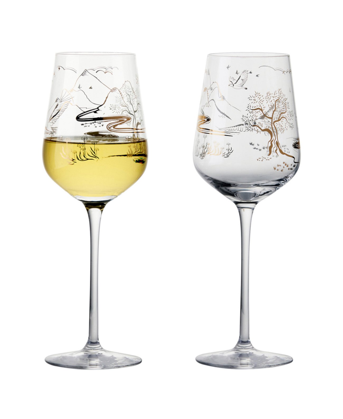 Skye Wine Glasses, Set of 2 Anton Studio Designs