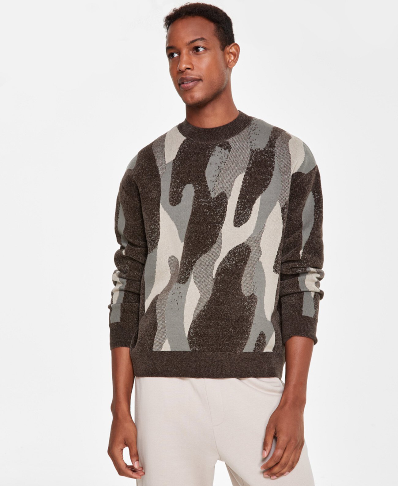 Мужской Свитер Armani Camo Crewneck Armani