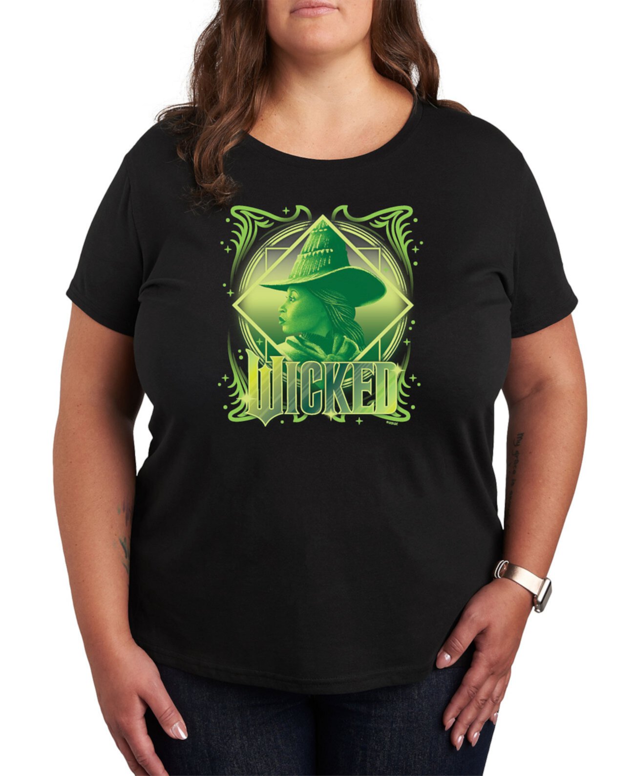 Женская Футболка Hybrid Apparel Plus Size Wicked Elphaba Hybrid Apparel