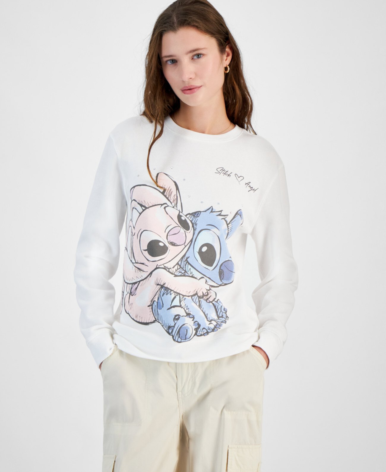 Женский Свитер Disney Stitch & Angel Disney