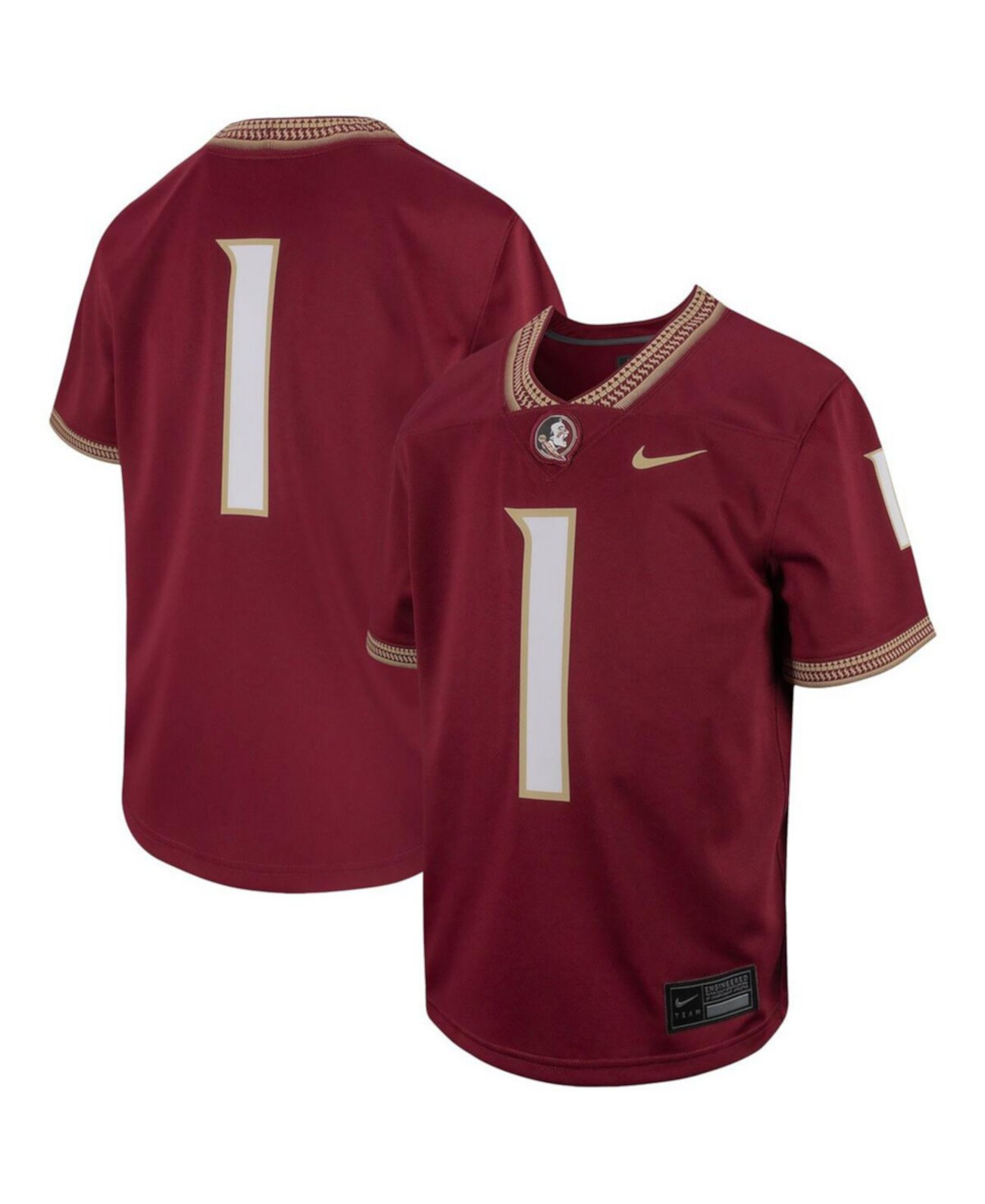 Детское Джерси Nike Big Boys #1 Garnet Florida State Seminoles Untouchable Replica Game Nike