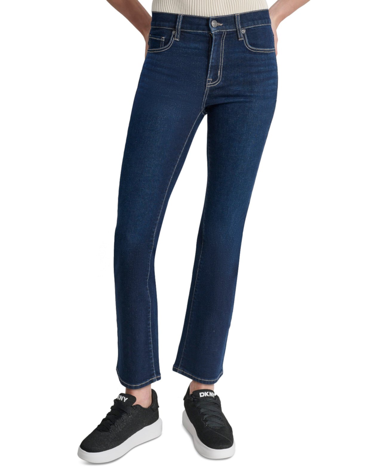 Женские Джинсы bootcut DKNY Petite High-Rise DKNY