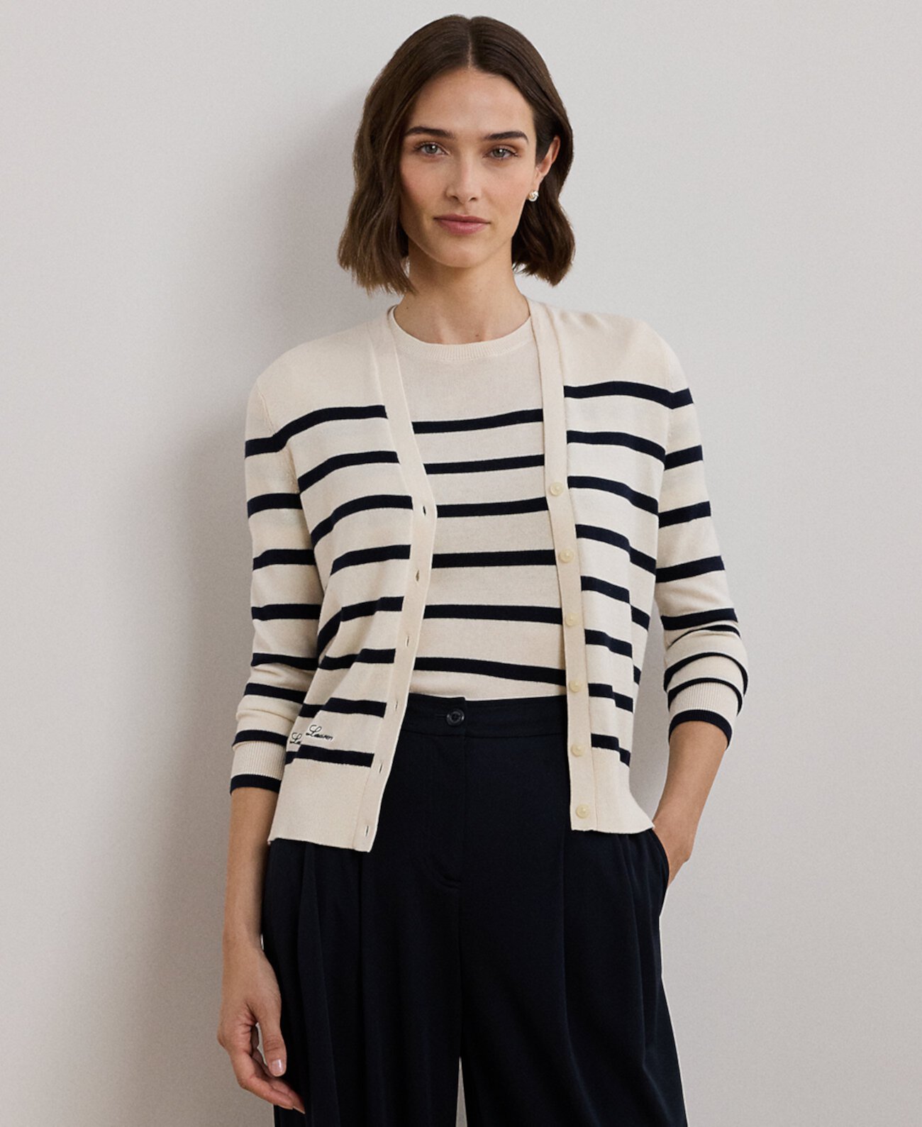 Женский Кардиган LAUREN Ralph Lauren Petite Striped LAUREN Ralph Lauren