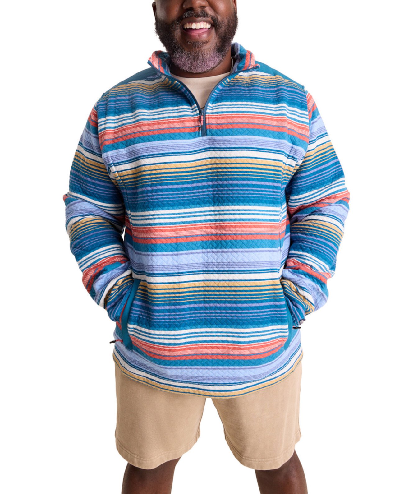 Мужская Толстовка CHUBBIES The Even Keel Long Sleeve Quarter-Zip CHUBBIES