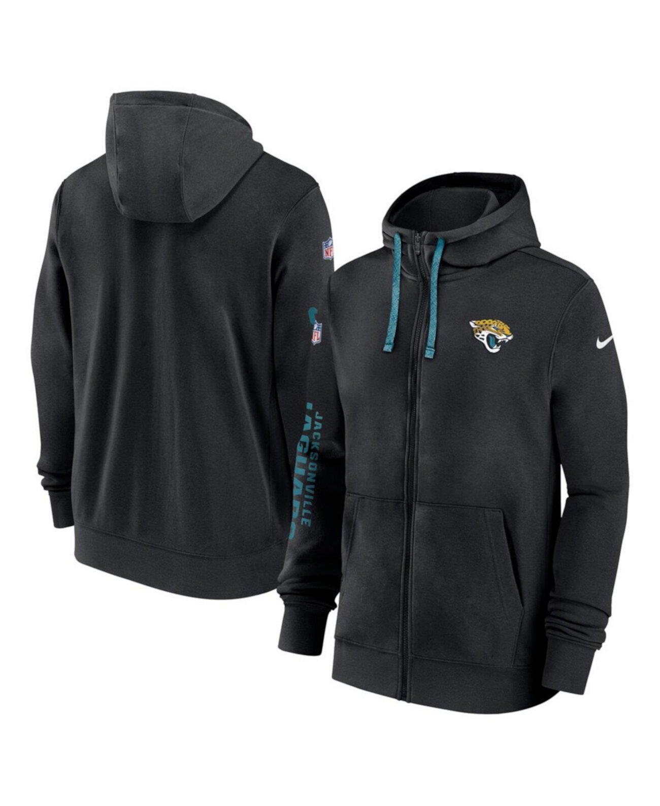 Мужское Худи Nike Jacksonville Jaguars 2024 Sideline Club Full-Zip Nike