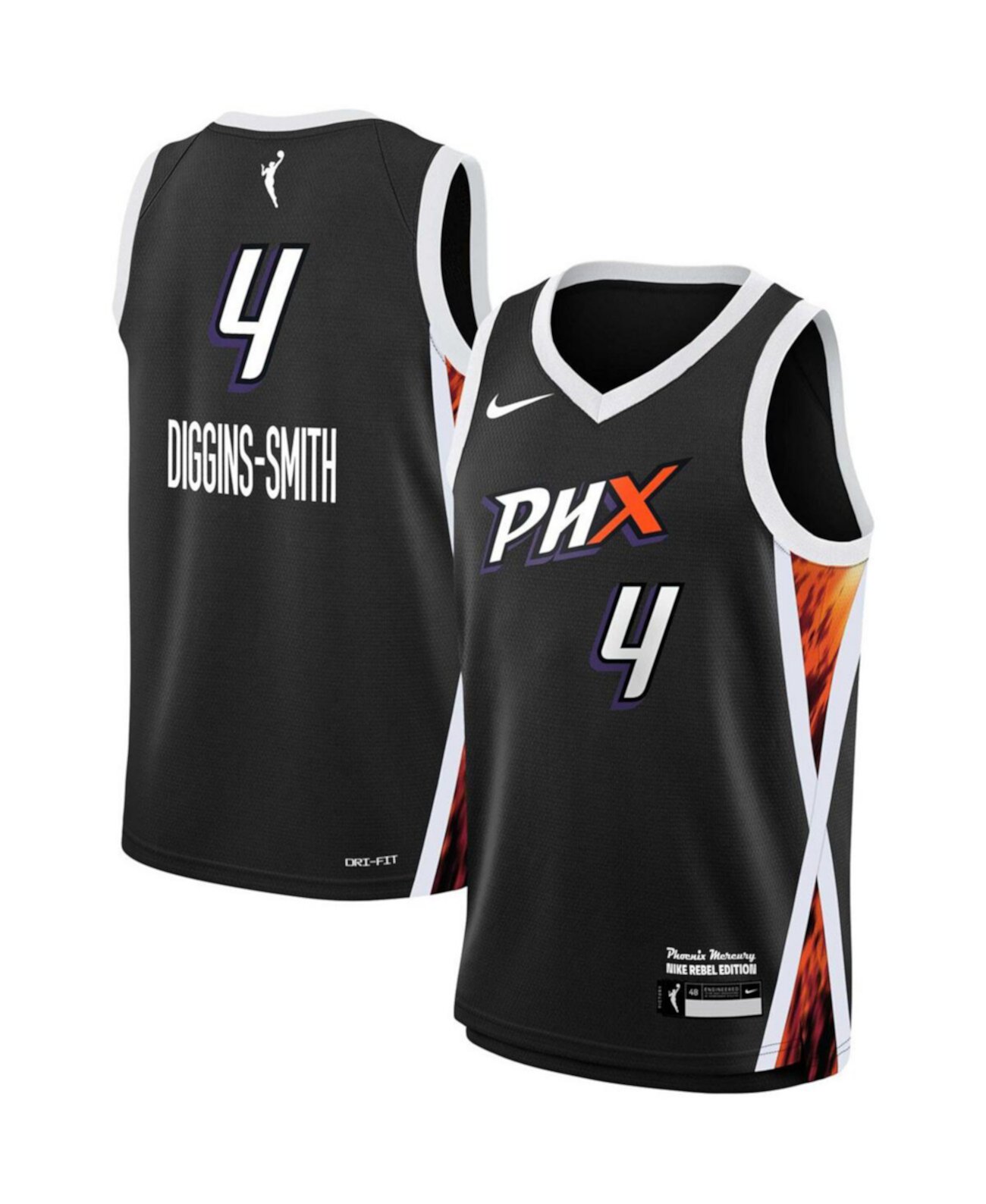 Детское Джерси Nike Skylar Diggins-Smith Черное Phoenix Mercury 2021 Rebel Edition Victory Player Nike