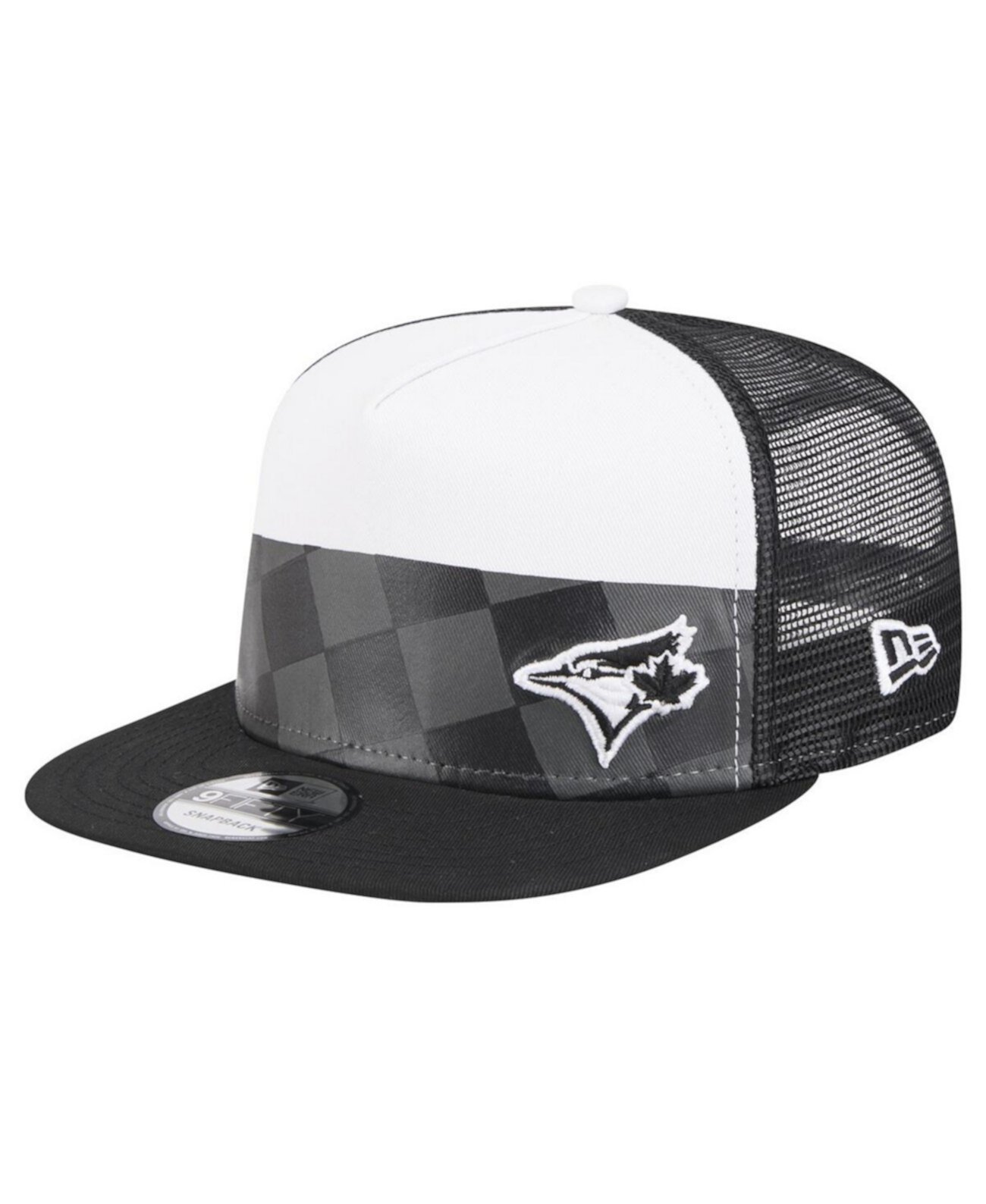 Бейсболка New Era Checkmate Trucker 9FIFTY черная Торонто Блю Джейс New Era