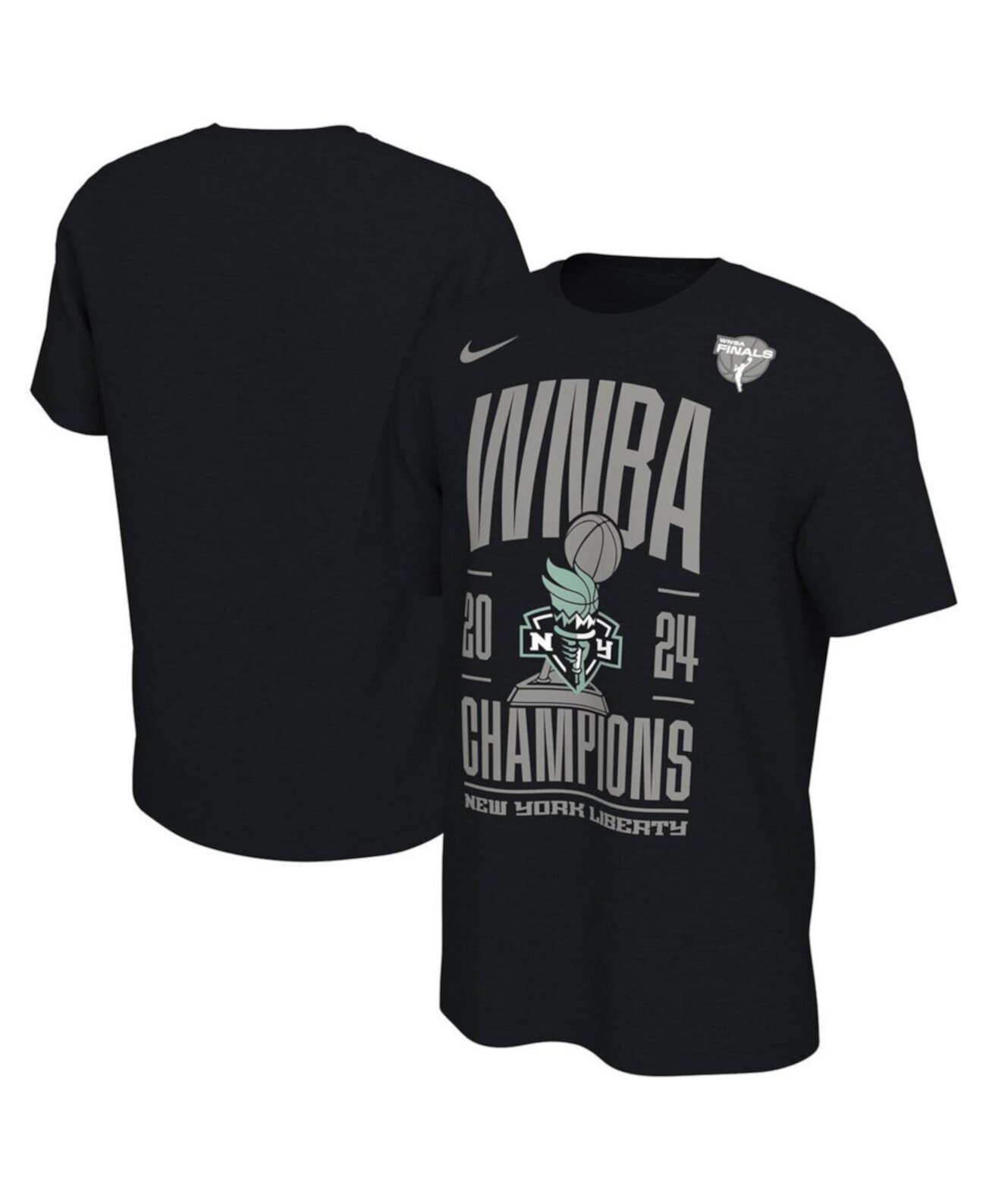  Джерси Nike Черная Футболка New York Liberty Чемпионов 2024 WNBA Finals Nike