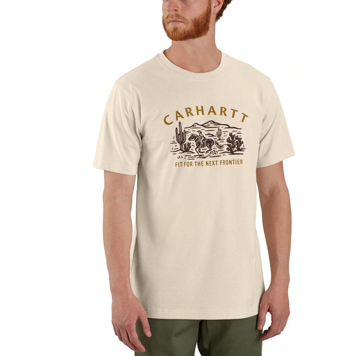 Мужская Футболка Carhartt Montana Relaxed Fit LW с графикой лошади Carhartt